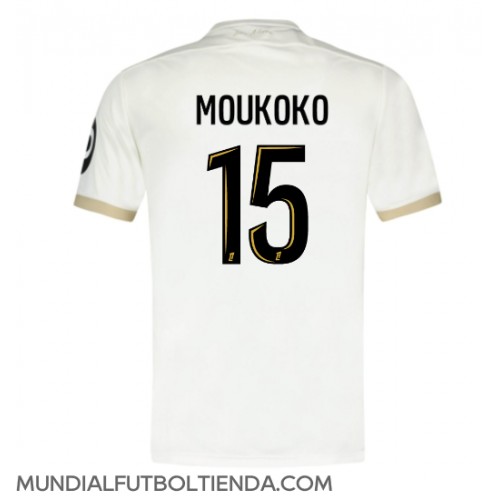 Camiseta OGC Nice Youssoufa Moukoko #15 Segunda Equipación Replica 2024-25 mangas cortas